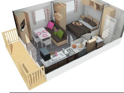 Cliquez pour découvrir toutes les photos de l'HÉBERGEMENT ! mobil-home - Les Bords De Cèze photo 7