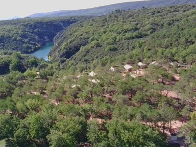 Cliquez pour découvrir toutes les photos de l'HÉBERGEMENT ! tente en toile et bois - Verdon Les Grands Domaines photo 7