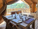 tente en toile et bois - camping Verdon Les Grands Domaines photo 2