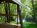 tente en toile et bois - camping Domaine Des Etangs De Taysse photo 7