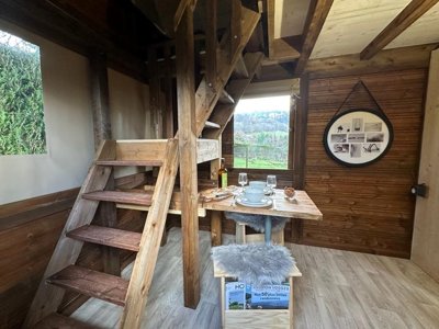 Cliquez pour découvrir toutes les photos de l'HÉBERGEMENT ! tente en toile et bois - Natur'camp Alsace photo 3