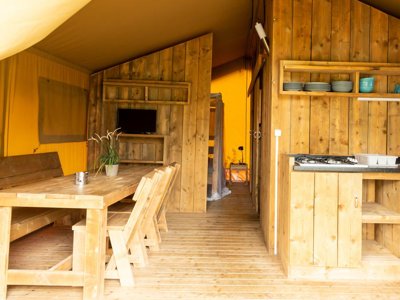 tente en toile et bois - Le Rivage Civraisien photo 3
