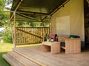 Cliquez pour découvrir toutes les photos de l'HÉBERGEMENT ! tente en toile et bois - camping Le Hameau De L'Ourthe photo 3
