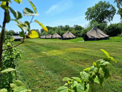 tente en toile et bois - Charmecamping & Appartementen De Regge-Vallei photo 3