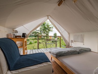 Cliquez pour découvrir toutes les photos de l'HÉBERGEMENT ! tente - Glamping Kolpa Resort photo 4