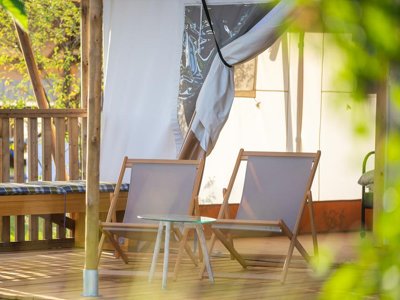 tente en toile et bois - Glamping Kolpa Resort photo 4
