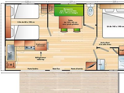 Cliquez pour découvrir toutes les photos de l'HÉBERGEMENT ! mobil-home - Saint-Pons photo 5