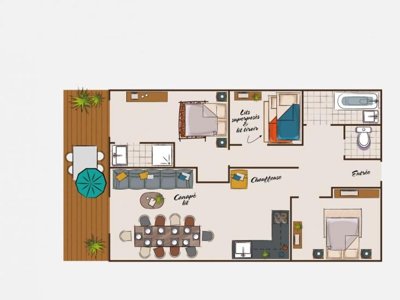 Cliquez pour découvrir toutes les photos de l'HÉBERGEMENT ! appartement - Sunêlia Les Logis D'Orres photo 7
