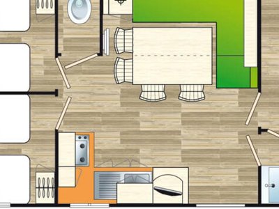 Cliquez pour découvrir toutes les photos de l'HÉBERGEMENT ! mobil-home - Les Sables D'argent photo 4