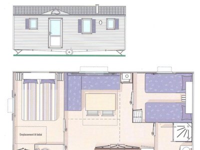 Cliquez pour découvrir toutes les photos de l'HÉBERGEMENT ! mobil-home - Flower L'Echo Du Malpas photo 9