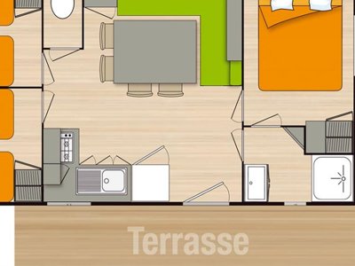 mobil-home -  Au Vallon Rouge photo 3