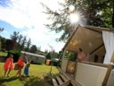 Cliquez pour découvrir toutes les photos de l'HÉBERGEMENT ! tente en toile et bois - camping Paradis Le Coiroux photo 7