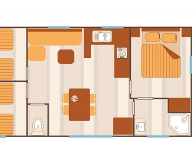 Cliquez pour découvrir toutes les photos de l'HÉBERGEMENT ! mobil-home - À La Rencontre Du Soleil photo 8