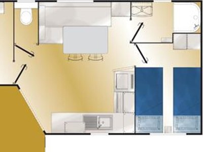 Cliquez pour découvrir toutes les photos de l'HÉBERGEMENT ! mobil-home - La Roche Percée photo 3