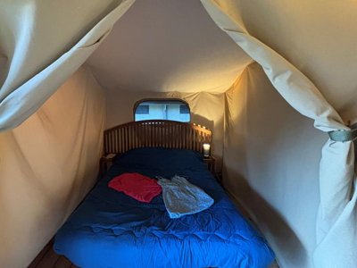 tente en toile et bois - Clos Mer Et Nature photo 16