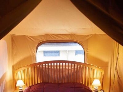 tente en toile et bois - Clos Mer Et Nature photo 2