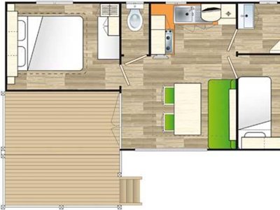Cliquez pour découvrir toutes les photos de l'HÉBERGEMENT ! mobil-home - L'Eau Vive photo 7