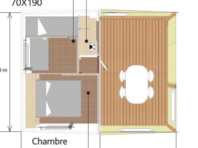 Cliquez pour découvrir toutes les photos de l'HÉBERGEMENT ! bungalow toilé - L'Arbre D'Or photo 4