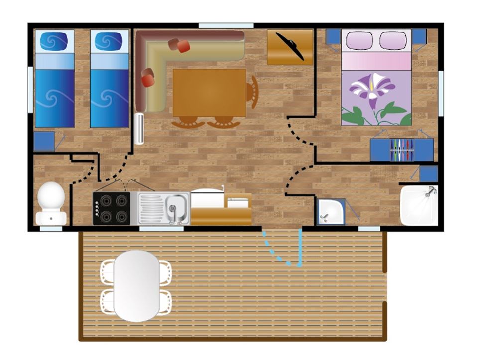Cliquez pour découvrir toutes les photos de l'HÉBERGEMENT ! mobil-home - établissement Les Embruns D'Oléron photo 2