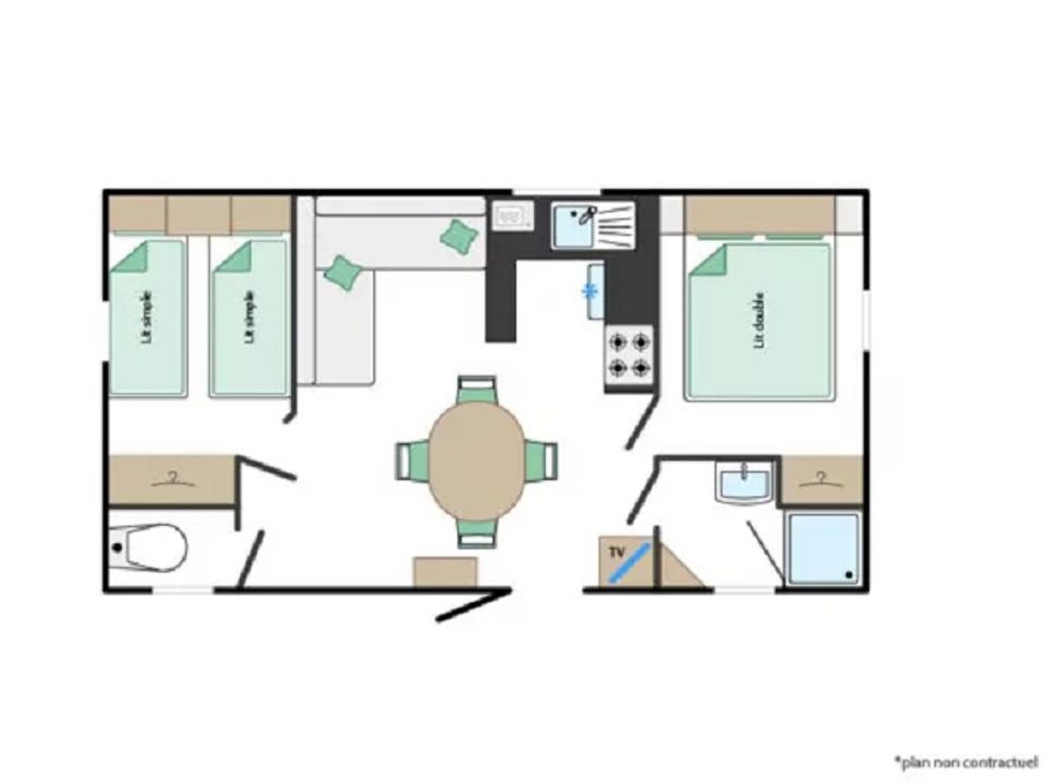 Cliquez pour découvrir toutes les photos de l'HÉBERGEMENT ! mobil-home - établissement Les Embruns D'Oléron photo 2