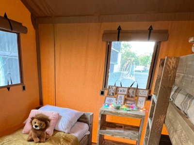 tente en toile et bois - Les Franquettes photo 7