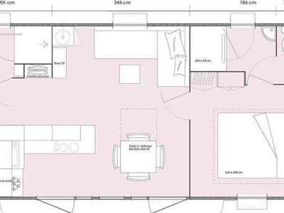 Cliquez pour découvrir toutes les photos de l'HÉBERGEMENT ! mobil-home - Le Bellevue photo 5