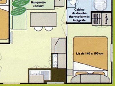 Cliquez pour découvrir toutes les photos de l'HÉBERGEMENT ! mobil-home - Le Bellevue photo 3
