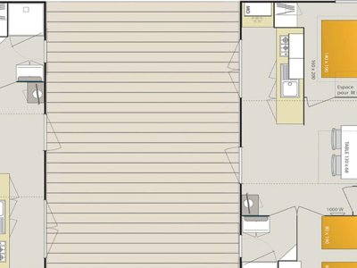 Cliquez pour découvrir toutes les photos de l'HÉBERGEMENT ! mobil-home - Le Bellevue photo 3
