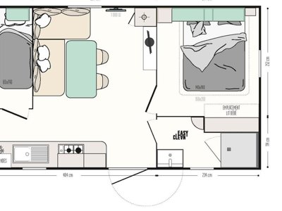 Cliquez pour découvrir toutes les photos de l'HÉBERGEMENT ! mobil-home - Le Bellevue photo 2