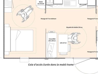 Cliquez pour découvrir toutes les photos de l'HÉBERGEMENT ! mobil-home - Le Bellevue photo 5