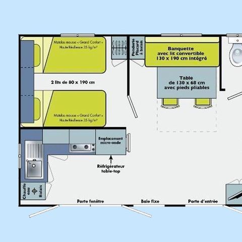 Cliquez pour découvrir toutes les photos de l'HÉBERGEMENT ! mobilhome - Les Lacs De Courtes photo 4