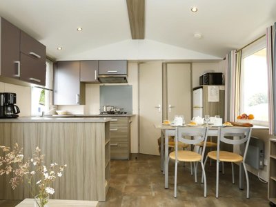 Cliquez pour découvrir toutes les photos de l'HÉBERGEMENT ! mobil-home - Flower Le Kerleyou photo 2