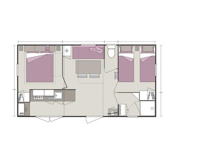 Cliquez pour découvrir toutes les photos de l'HÉBERGEMENT ! mobil-home - Flower Le Kerleyou photo 8
