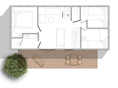 Cliquez pour découvrir toutes les photos de l'HÉBERGEMENT ! mobil-home - Flower Domaine De Pendruc photo 4