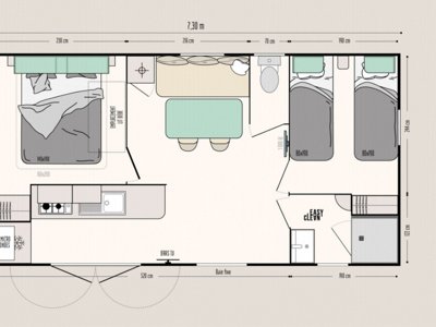 Cliquez pour découvrir toutes les photos de l'HÉBERGEMENT ! mobil-home - Robinson - Paradis photo 7