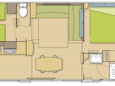 Cliquez pour découvrir toutes les photos de l'HÉBERGEMENT ! mobil-home - Bontempo La Yole photo 10