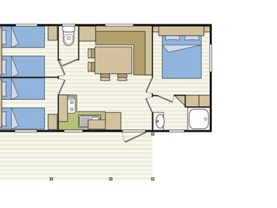 Cliquez pour découvrir toutes les photos de l'HÉBERGEMENT ! mobil-home - Paradis - Naia Village photo 4