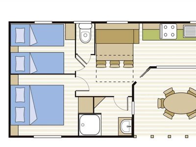 Cliquez pour découvrir toutes les photos de l'HÉBERGEMENT ! mobil-home - Paradis - Naia Village photo 8