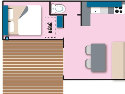 Cliquez pour découvrir toutes les photos de l'HÉBERGEMENT ! mobil-home - La Roseraie photo 9
