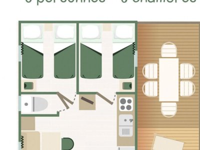 Cliquez pour découvrir toutes les photos de l'HÉBERGEMENT ! mobil-home - Le Bois Fleuri photo 9