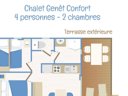 Cliquez pour découvrir toutes les photos de l'HÉBERGEMENT ! chalet - camping Le Bois Fleuri photo 4