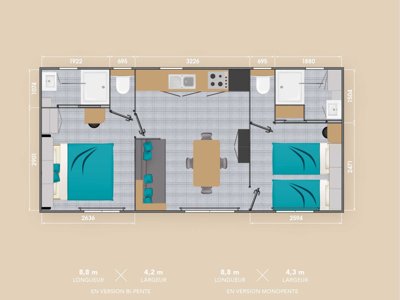 Cliquez pour découvrir toutes les photos de l'HÉBERGEMENT ! mobil-home - Au Soleil D'Oc photo 5