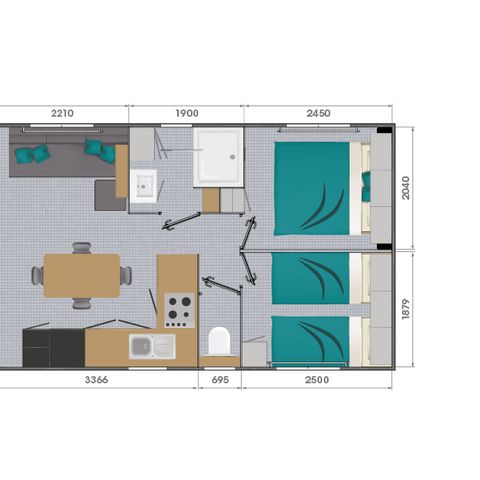 Cliquez pour découvrir toutes les photos de l'HÉBERGEMENT ! mobilhome - Yelloh Village La Plage Du Dramont photo 4