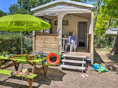 Cliquez pour découvrir toutes les photos de l'HÉBERGEMENT ! bungalow toilé - Flower Au Bois Des Biches photo 7