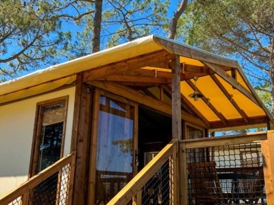 Cliquez pour découvrir toutes les photos de l'HÉBERGEMENT ! bungalow toilé - La Tamarissière photo 2