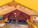 tente en toile et bois - camping La Tamarissière photo 7