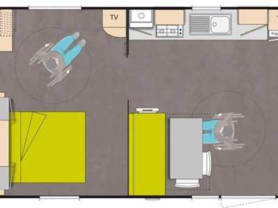 Cliquez pour découvrir toutes les photos de l'HÉBERGEMENT ! mobil-home - Les Jardins D'Agathe **** photo 7
