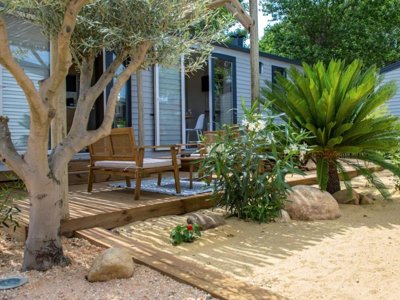 Cliquez pour découvrir toutes les photos de l'HÉBERGEMENT ! mobil-home - Les Jardins D'Agathe **** photo 2