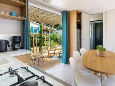 Cliquez pour découvrir toutes les photos de l'HÉBERGEMENT ! mobil-home - Les Jardins D'Agathe **** photo 4