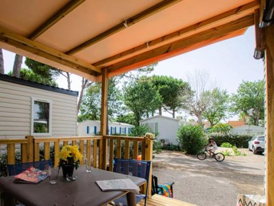 Cliquez pour découvrir toutes les photos de l'HÉBERGEMENT ! mobil-home - Les Jardins D'Agathe **** photo 2